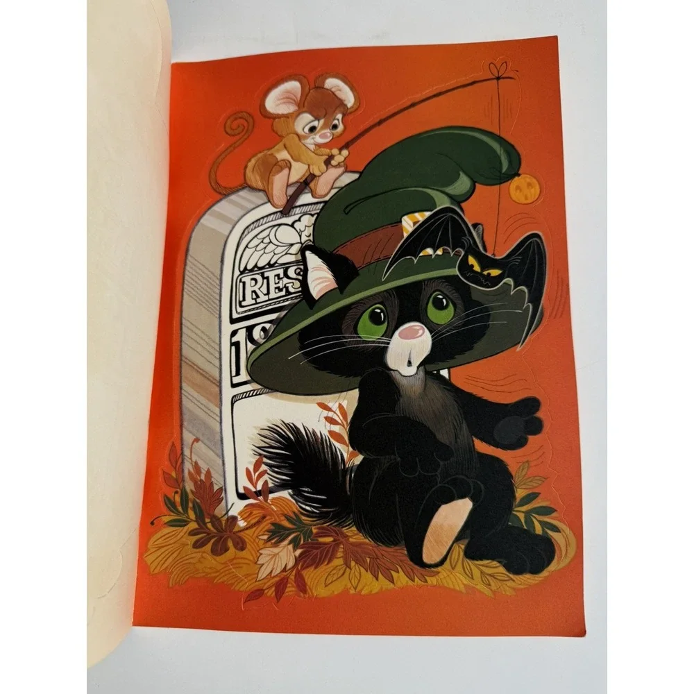 Vintage Halloween Die Cuts Blackie & Squeaky Hallmark Halloween 1970s Unpunched